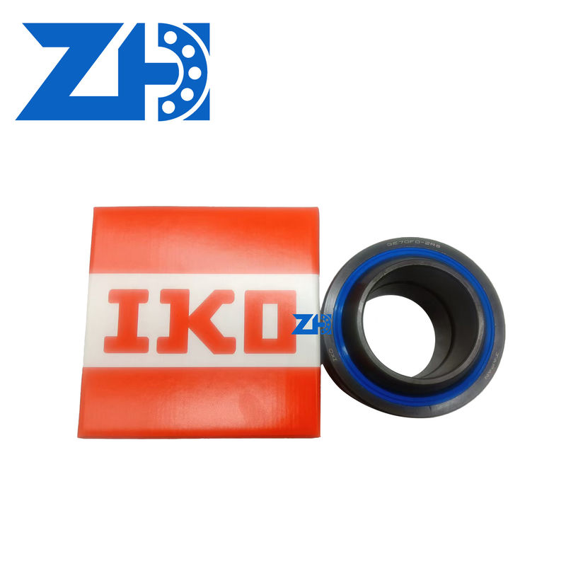 GE70F0-2RS गोलाकार संयुक्त असर उच्च भार क्षमता कम गति कोण स्व संरेखण के लिए स्व स्नेहन